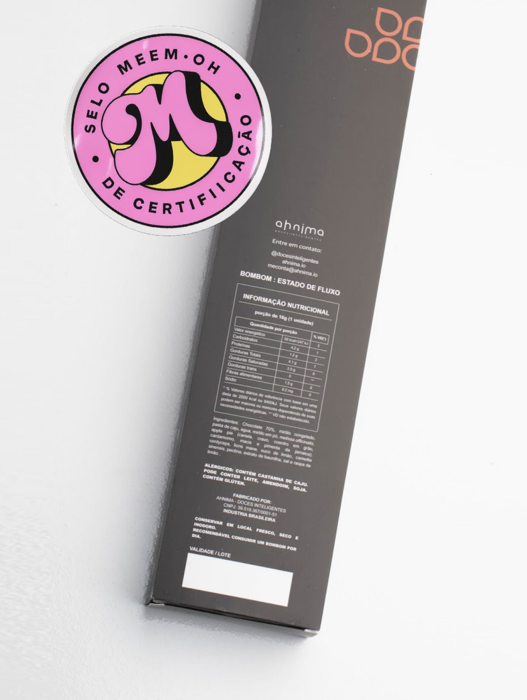 Bombom Estado de Fluxo Selo Meem.oh